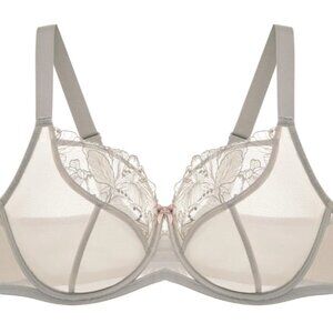 Understance Penny FlexWire Unpadded Balconette Lift Bra Light Gray 34I